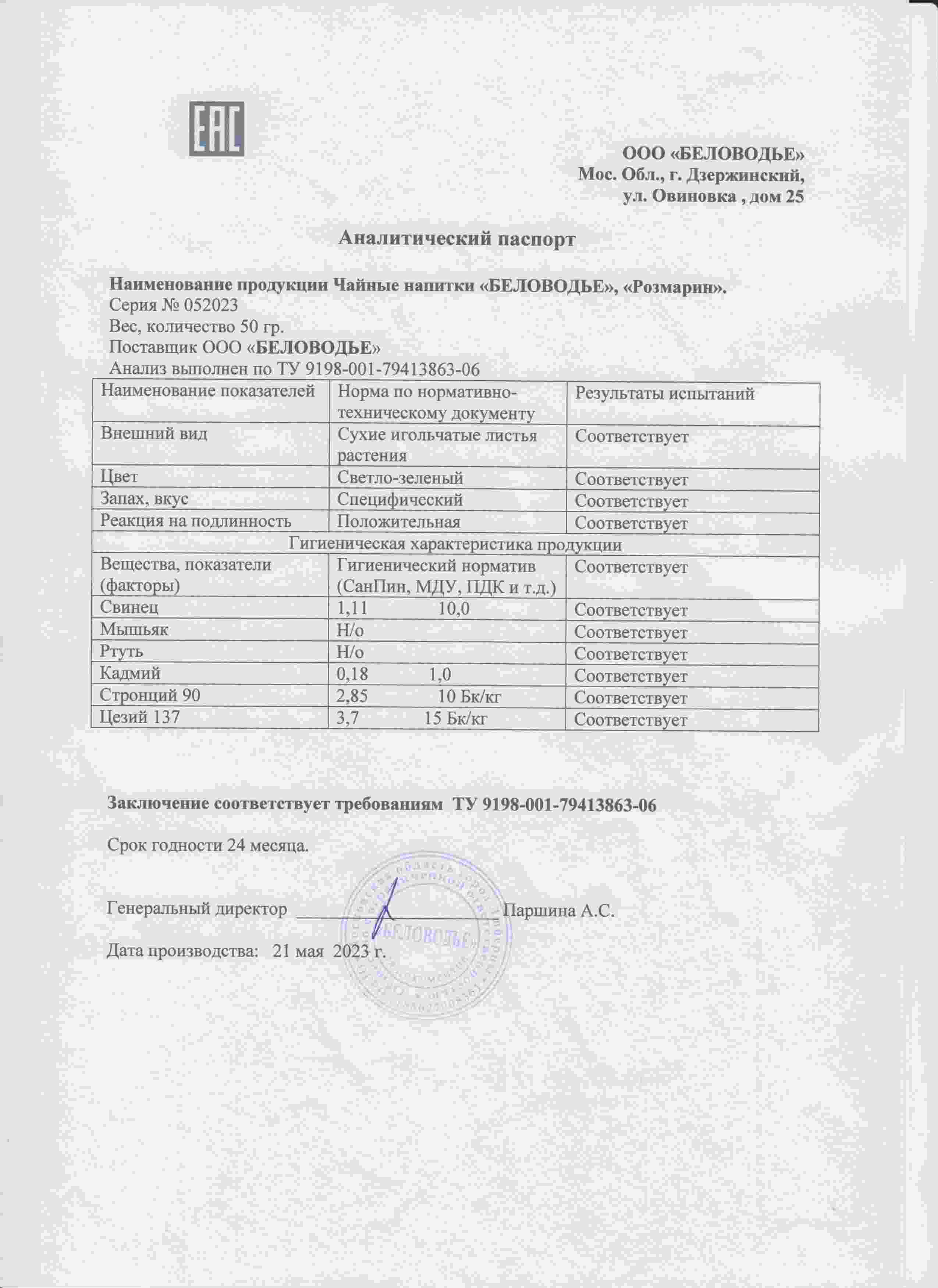 Паспорт №052023